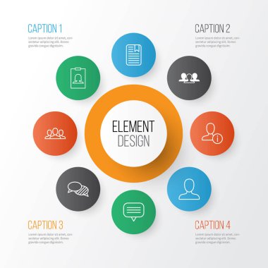 Ağ Icons Set. Rozet, grubu, toplum ve diğer öğeleri koleksiyonu. Ayrıca konuşma, takım, sohbet gibi sembolleri içerir.