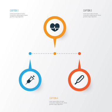 Antibiyotik Icons Set. Ağrısı, ritim, enjeksiyon ve diğer öğeleri koleksiyonu. Ayrıca ağrısı, enjeksiyon, sıcaklık gibi simgeler içerir.