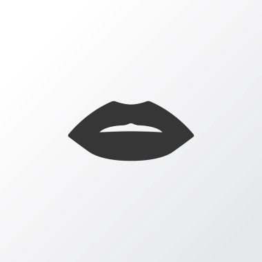Dudak simgesi simgesi. Premium Kalite izole ağız öğe Trendy tarzı.