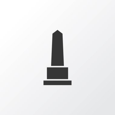 Anıt simgesi simgesi. Premium Kalite izole işareti öğesinde Trendy tarzı.