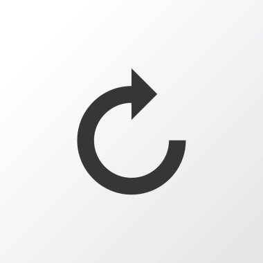 Sağ simge simge yenileyin. Premium Kalite izole yeniden yükle öğesi Trendy tarzı.