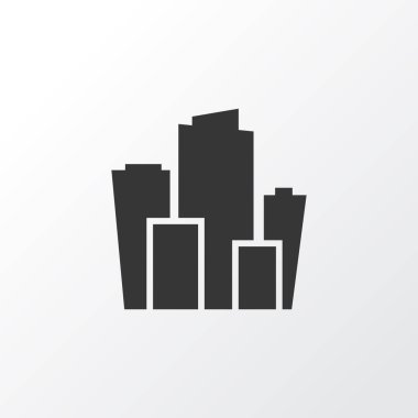 Şehir simgesi simgesi. Premium Kalite izole Metropolis öğe Trendy tarzı.