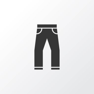 Elbise simgesi simgesi. Premium Kalite kot moda stil öğesinde izole.