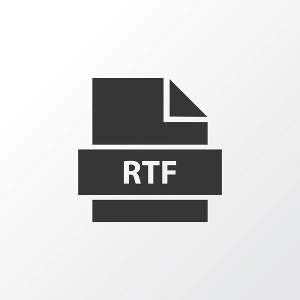 RTF-ikon Symbol. Premium kvalitet isolerade dokumentelementet i trendig stil. — Stock vektor