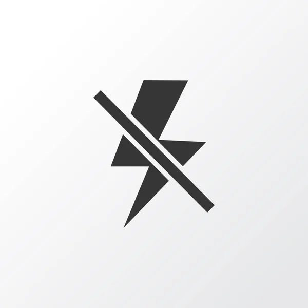 Avlufta ikon Symbol. Premium kvalitet isolerade Lightning Element i trendig stil. — Stock vektor