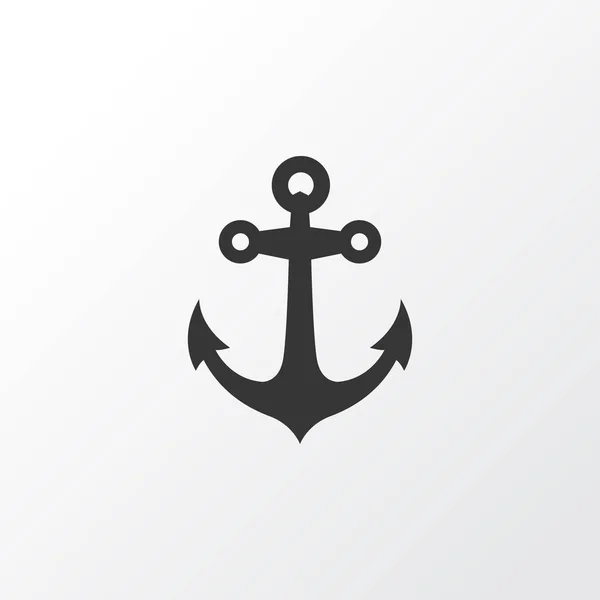 Kotwica ikonę symbolu. Premium jakości na białym tle łodzi stabilność Element w modnym stylu. — Wektor stockowy