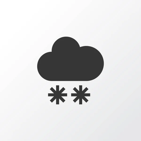 Символ зимової ікони. преміум якості ізольований елемент снігопаду в стилі моди . — стоковий вектор