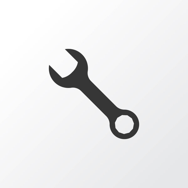 Wrench Icon Symbol. Premium Quality Isolated Spanner Element In Trendy Style.