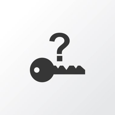 Değil anahtar simgesi simgesi. Premium Kalite izole araç öğe trendy tarzı.