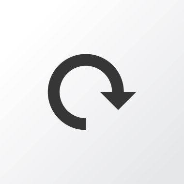 Döndürme simgesi simgesi. Premium Kalite izole yenileme öğe trendy tarzı.