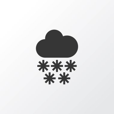 Kar yağışı simgesi simgesi. Premium Kalite izole Kış moda stil öğesinde.