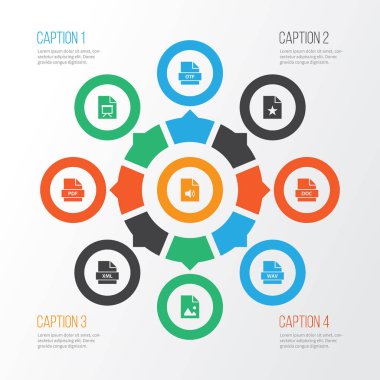 Dosya simgelerini doktor ile özel, eğitim ve diğer eğitim öğeleri belirlemek. İzole vektör çizim dosya simgeleri.