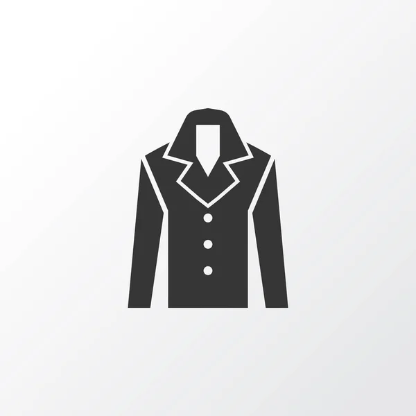Symbole d'icône de manteau. Élément à la mode isolé de qualité Premium dans un style branché . — Image vectorielle
