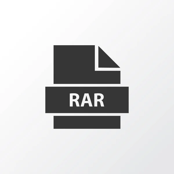 Rar icon symbol. Premium quality isolated storage element in trendy style. — Stock Vector