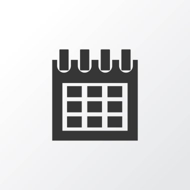 Takvim simgesi simgesi. Premium Kalite izole Almanak öğe trendy tarzı.