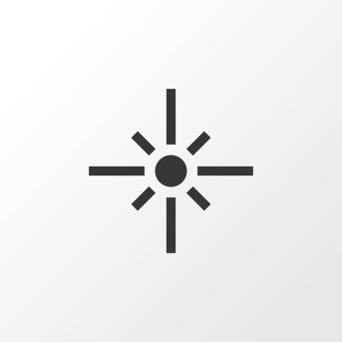 İşaret fişeği simgesi simgesi. Premium Kalite izole ışıltı öğe trendy tarzı.