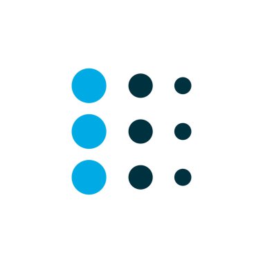 Görüntü simgesi renkli sembol. Moda biçiminde birinci kalite izole daire ögesi.