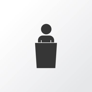 Hoparlör simgesi simgesi. Premium Kalite izole öğretim görevlisi eleman trendy tarzı.