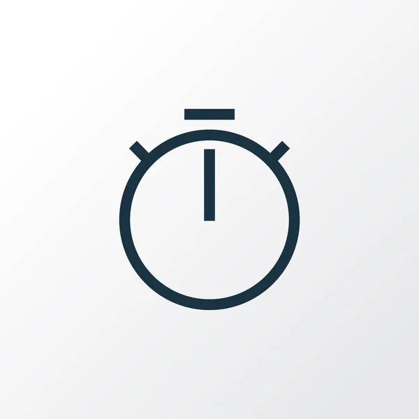 Chronometer Symbolzeile Symbol. Premium-Qualität isolierte Timer-Element im trendigen Stil. — Stockvektor