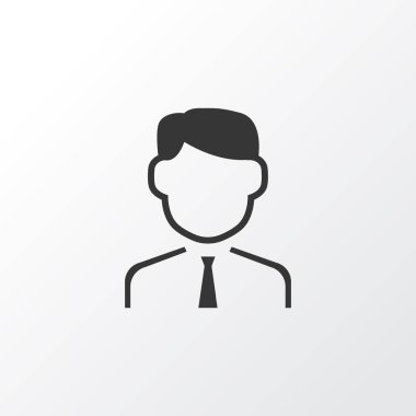 Çalışan simgesi simgesi. Premium Kalite izole iş adamı öğe trendy tarzı.