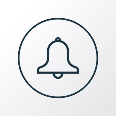 Siren simgesi satır sembolü. Premium Kalite izole alarm öğe trendy tarzı.