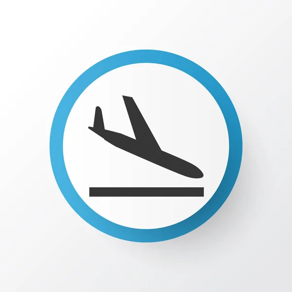 Icono de avión símbolo. Elemento de llegada aislado de calidad premium en estilo moderno . — Vector de stock