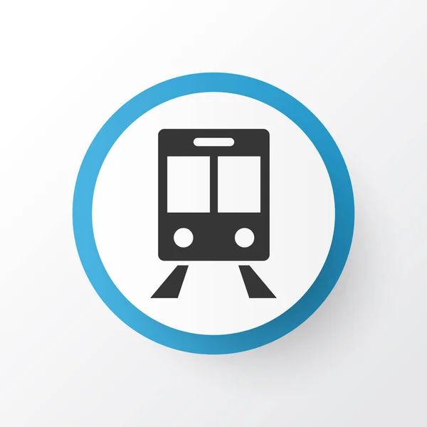 Τρένο σύμβολο εικονίδιο. Πριμοδότηση ποιότητας απομονωμένες σιδηροδρομική μεταφορά στοιχείο σε μοντέρνο στυλ. — Διανυσματικό Αρχείο