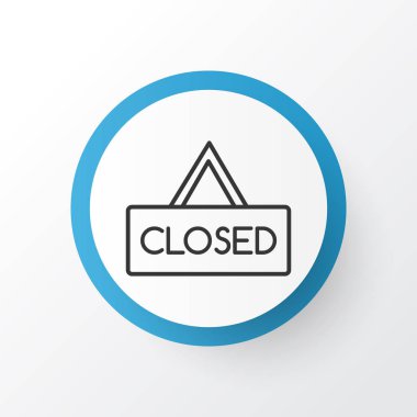 Yönetim Kurulu simgesi simgesi asılı. Premium Kalite izole kapalı afişini öğe trendy tarzı.