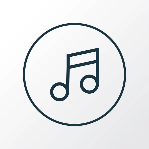 Hudební ikona liniový symbol. Prémiové kvality izolované hudební Poznámka prvek v trendy stylu. — Stockový vektor
