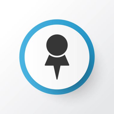 Hedef simgesi simgesi. Premium Kalite izole location öğe trendy tarzı.