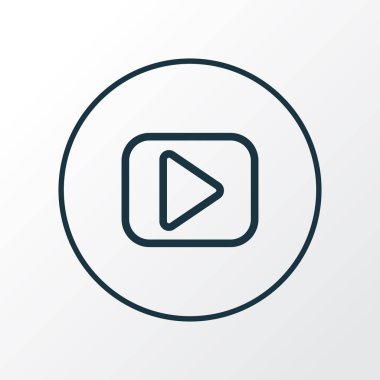 Simge satır sembolü başlar. Premium Kalite izole oyun öğe trendy tarzı.