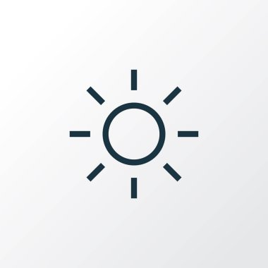 Simge satır sembolü Parlatıcı. Premium Kalite izole parlaklık öğe trendy tarzı.