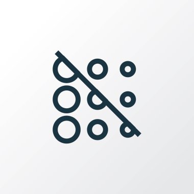 Simge satır sembolü bulanıklık. Premium Kalite izole daire öğe trendy tarzı.