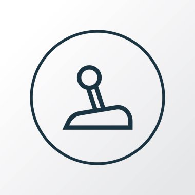 Dişli düzey simgesi satır sembolü. Premium Kalite izole sopa öğe trendy tarzı.