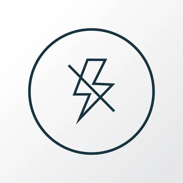 Lightning ikonen linjesymbol. Premium kvalitet isolerade blixten element i trendig stil. — Stock vektor