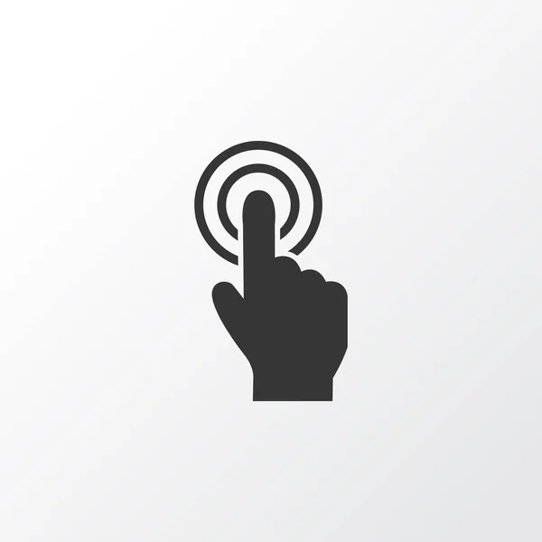 Symbolbild Touchscreen. Premium-Qualität isoliertes Zeigefinger-Element im trendigen Stil. — Stockvektor