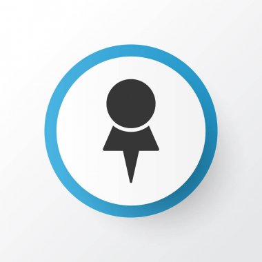 Hedef simgesi simgesi. Premium Kalite izole location öğe trendy tarzı.