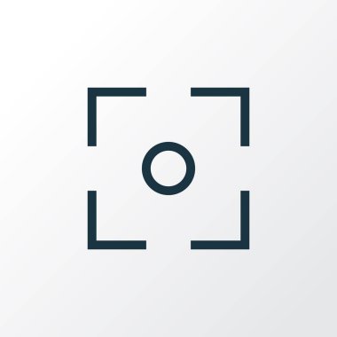 Simge satır sembolü yakalayın. Premium Kalite izole Merkezi odak öğesi trendy tarzı.