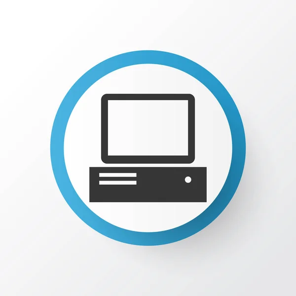 Simbol ikon komputer. Kualitas premium elemen monitor terisolasi dengan gaya trendi . — Stok Foto