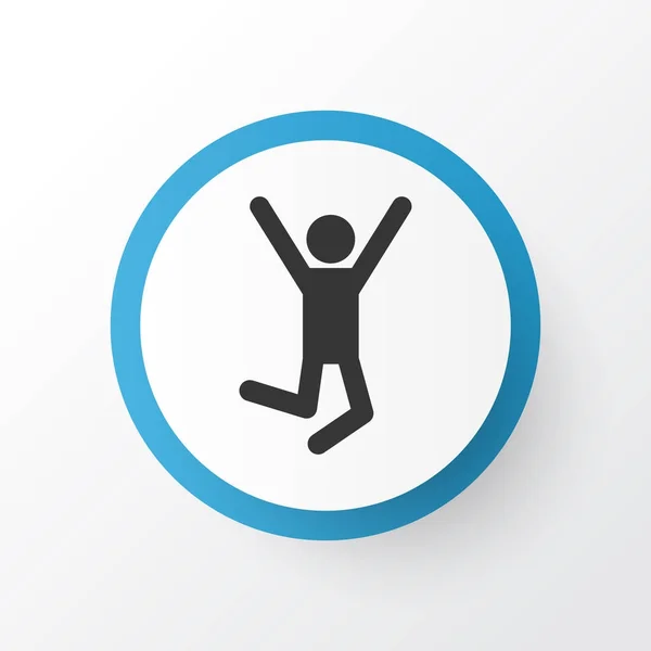 Success icon symbol. Premium quality isolated jumping human element in trendy style. — Stock Photo, Image