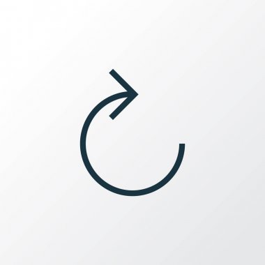 Yeniden Yükle simgesini satır sembolü. Premium Kalite izole yenileme doğru öğesinde trendy tarzı.