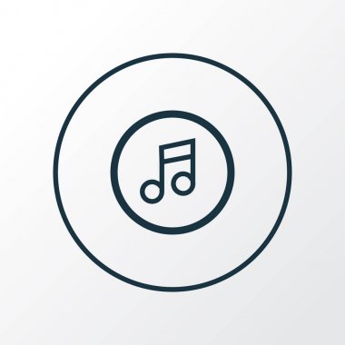 Çeyrek simgesi satır sembolü. Premium Kalite izole Multimedya öğesinde trendy tarzı.