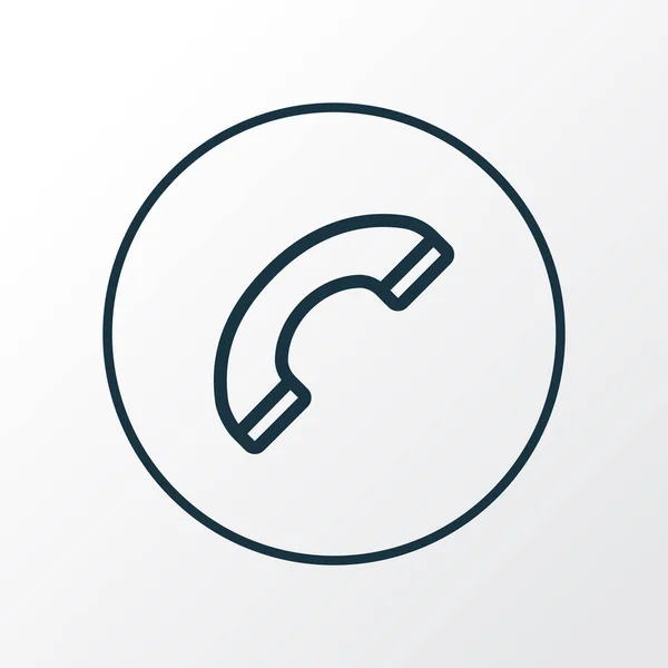 Symbole de ligne d'icône téléphonique. Élément d'appel isolé de qualité Premium dans un style tendance . — Image vectorielle