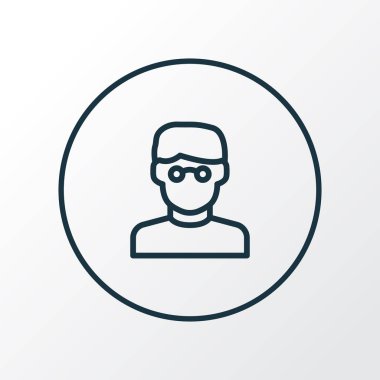 Akıllı simge satır sembolü. Premium Kalite izole akıllı adam öğe trendy tarzı.