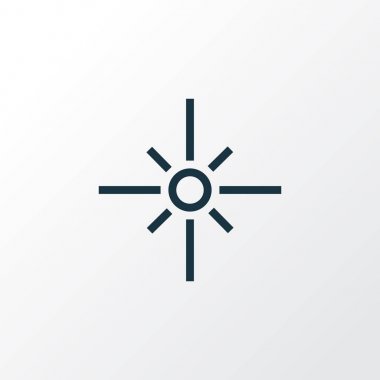 Simge satır sembol parlıyor. Premium Kalite izole parlama öğe trendy tarzı.