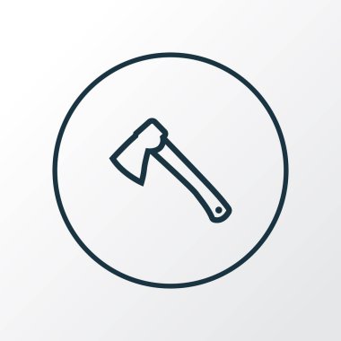 Balta simgesi satır sembolü. Premium Kalite izole balta öğe trendy tarzı.