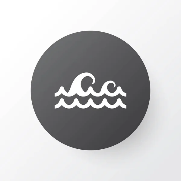 Water stroom pictogram symbool. Premium kwaliteit geïsoleerd ocean wave element in trendy stijl. — Stockvector