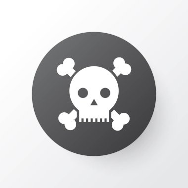 Zehir simgesi simgesi. Premium Kalite izole kafatası öğe trendy tarzı.