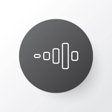 Ses simgesi simgesi. Premium Kalite izole frekans elemanı trendy tarzı.