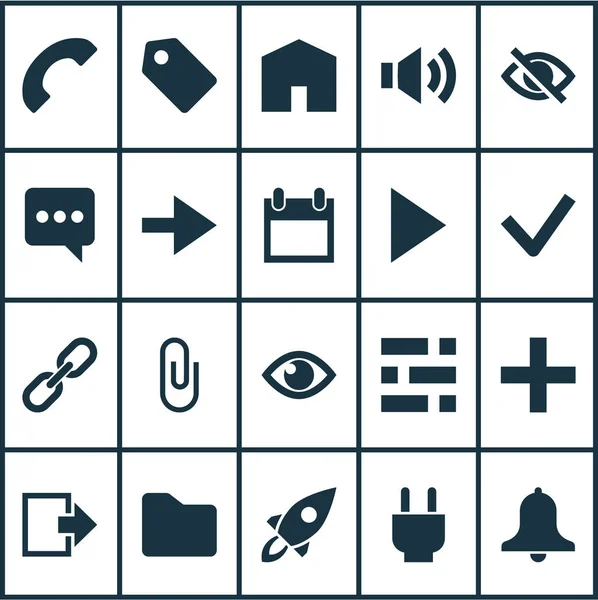 Benutzersymbole mit Hinzufügen, Verknüpfen, Aufruf und anderen statistischen Elementen. isolierte Vektorillustration Benutzersymbole. — Stockvektor